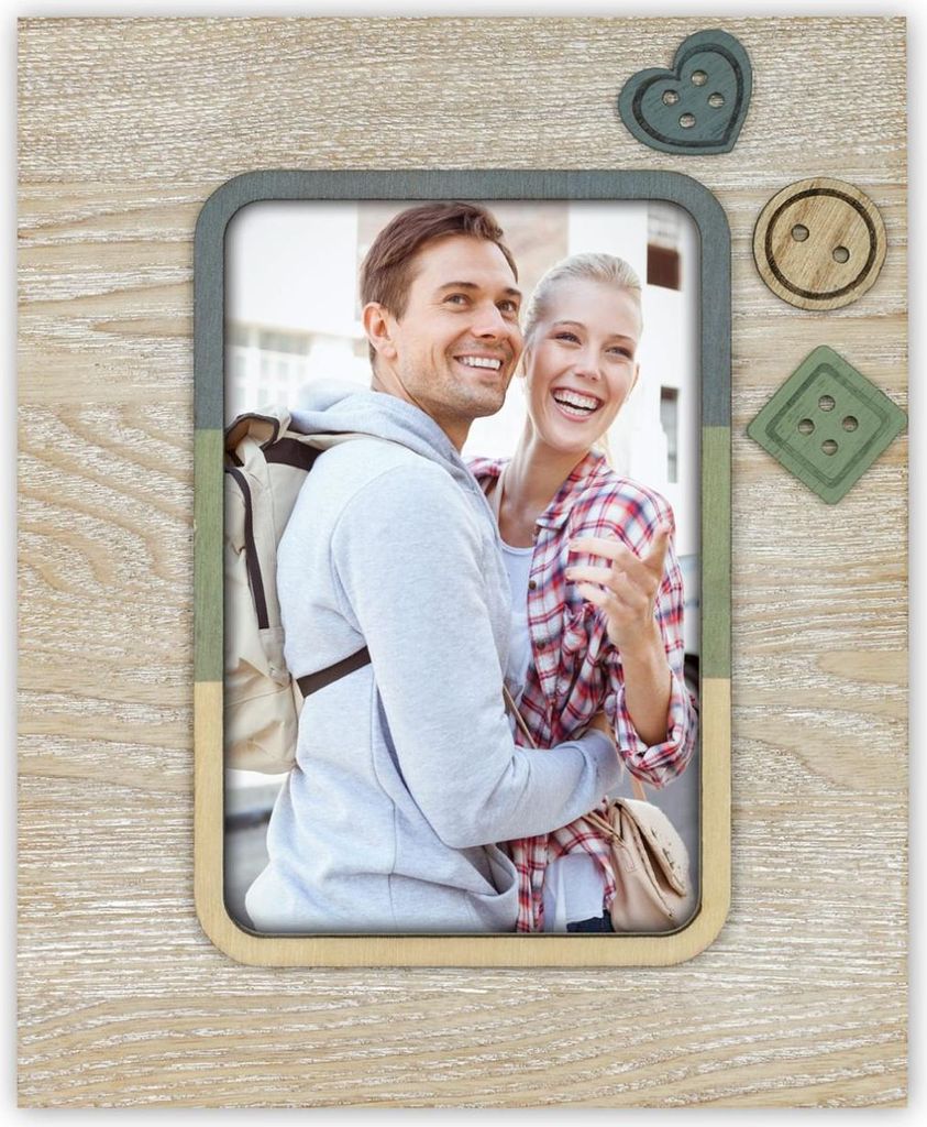 ZEP Fotorahmen aus Holz Blazer 13x18 cm Knöpfe