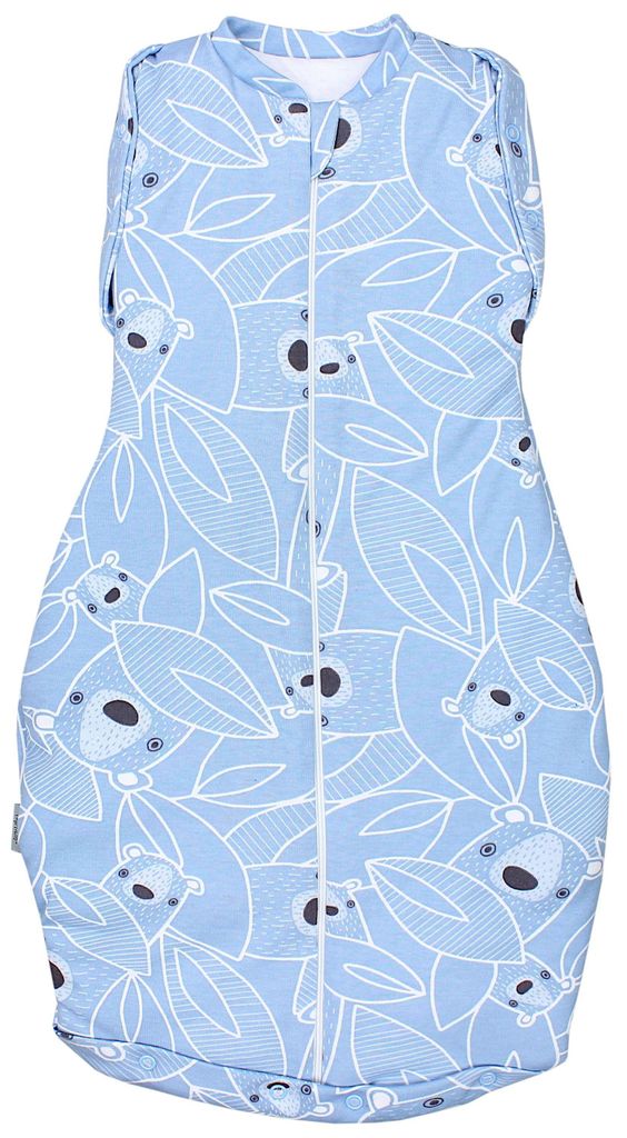 TupTam Baby Pucksack e Materialien Swaddle Bag Wattiert Babyschlafsack 2.5 TOG unisex, Farbe: Wattiert 2.5 TOG / Bärchen Blau, Größe: 3-6 Monate