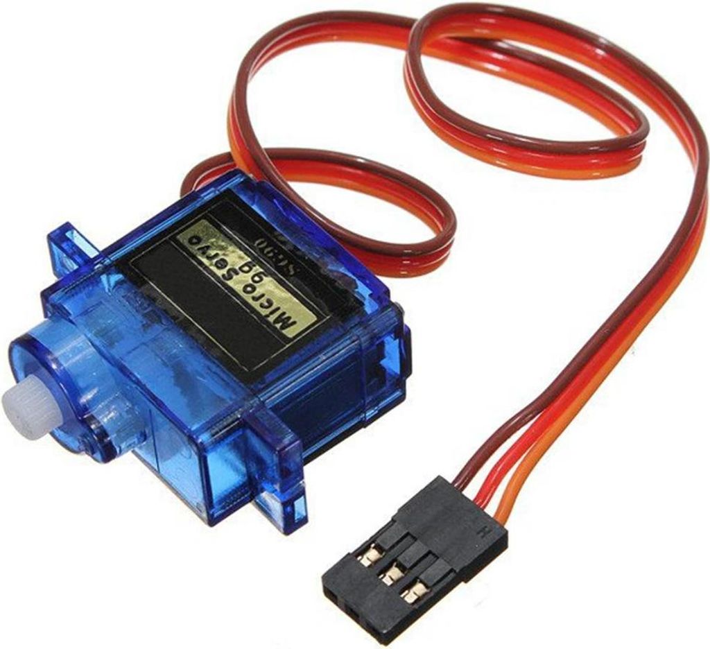 SG90 - Mikro-Servo - Analog 9 g - Metallgetriebe - Für RC-Flugzeuge - 3,2×3×1,2 cm - Blau