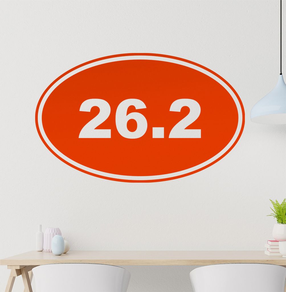 26.2 Wandtattoo in 6 Größen - Wandaufkleber Wall Sticker - Dekoration, Küche, Wohnzimmer, Schlafzimmer, Badezimmer