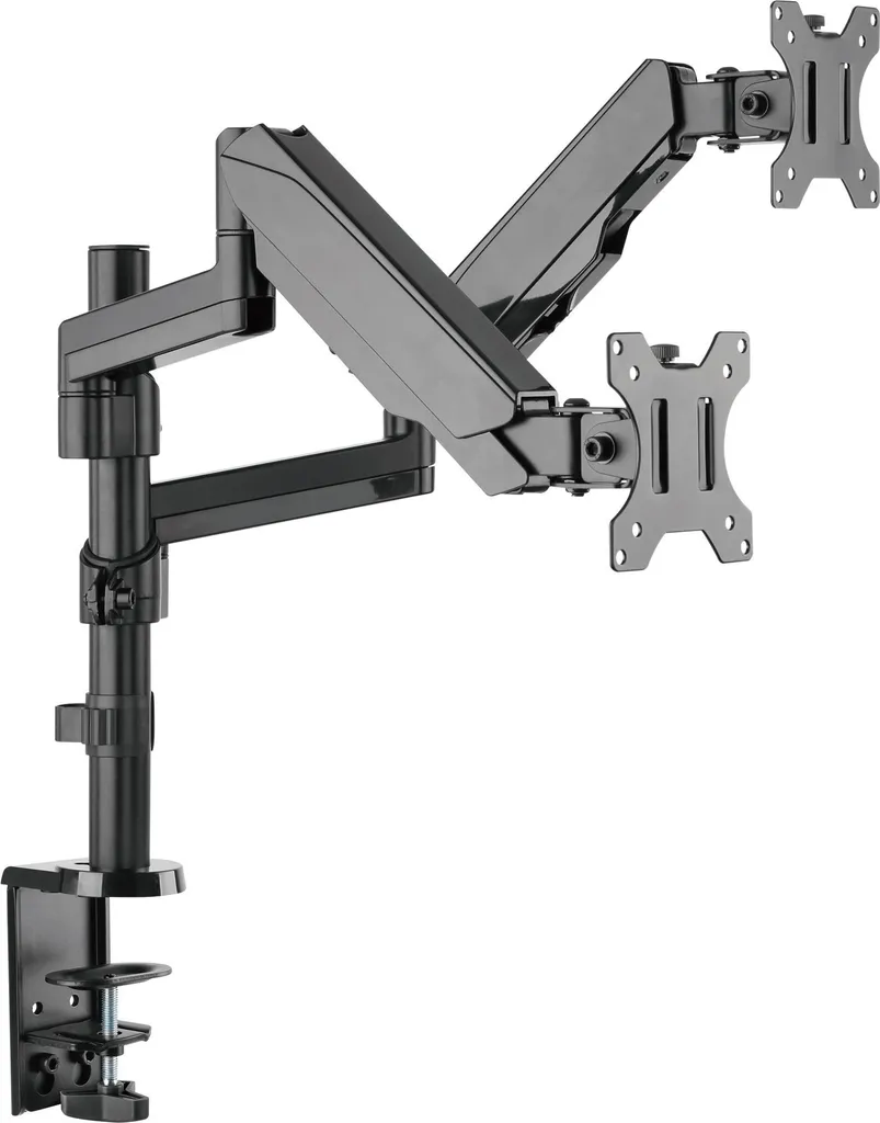 Support d'écran PC fixe AlzaErgo Arm D10B Tube robuste en acier noir