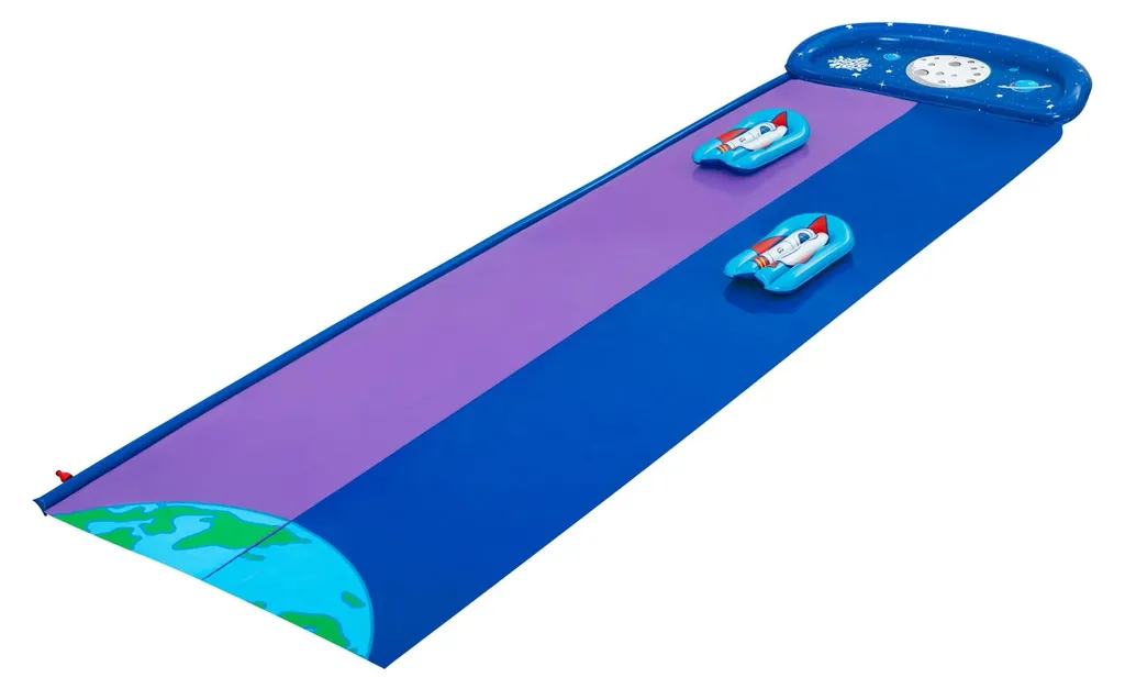 Toboggan Aquatique Lunar Launch Double : Glisse Fluide sans Accroc - 9
