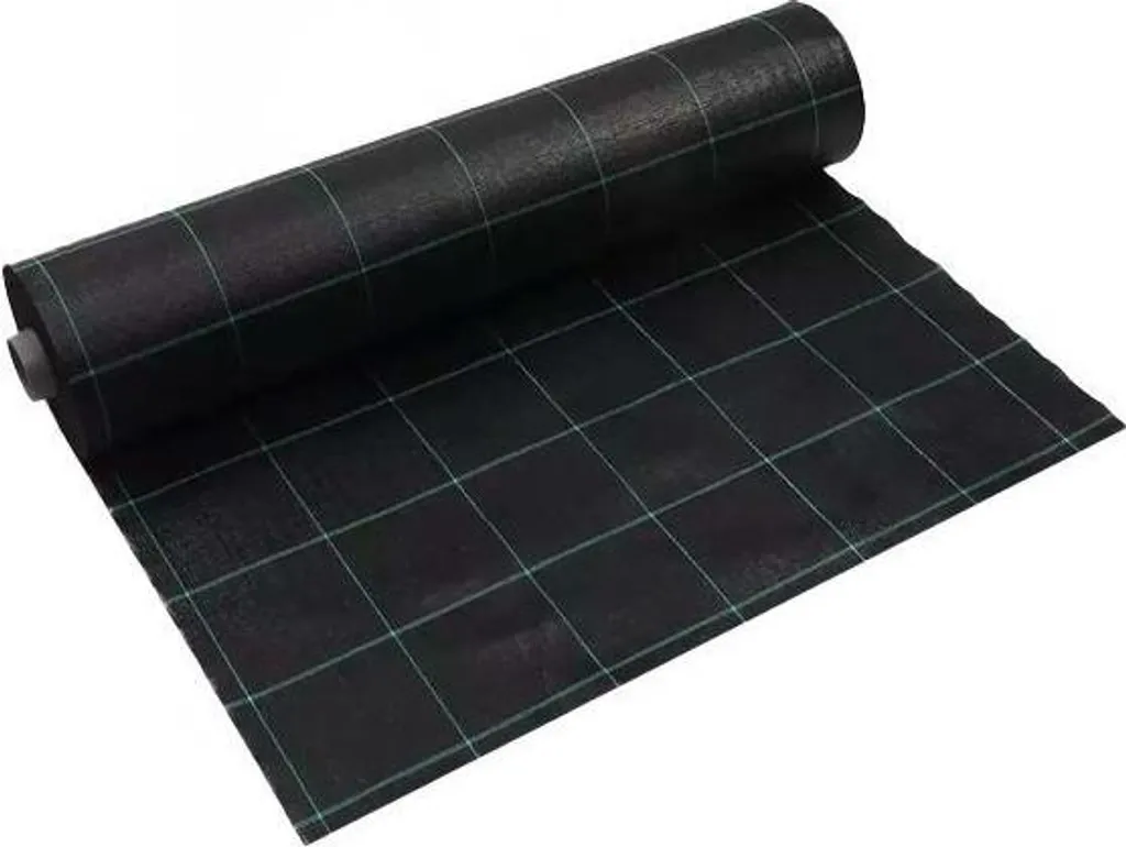 Toile de paillage 1x20m haute densité - Bâche tissée anti-UV noire