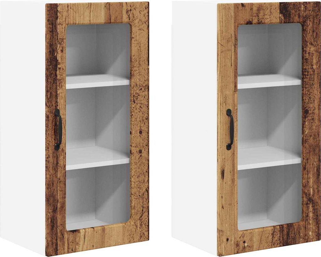 Küchenschrank 2 pcs Altholz 40 x 31 x 80 cm Holzwerkstoff
