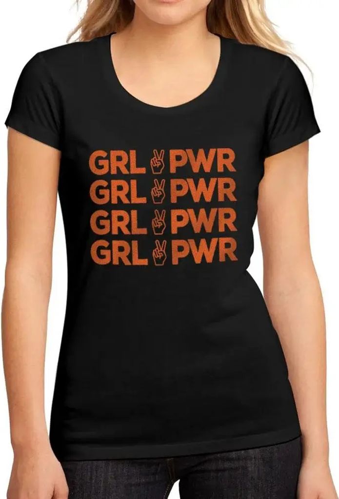Damen Grafik T-Shirt Mädchenpower Frieden – Girl Power Peace – Öko-Verantwortlich Vintage Jahrgang Kurzarm Lustige Druck Geburtstag Geschenk ...