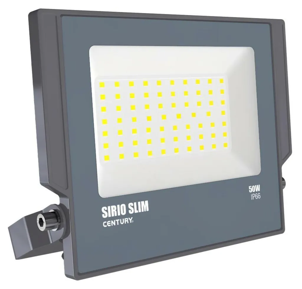 Projecteur LED Puissant Anti-Humidité IP66 50W Century Sirio Slim