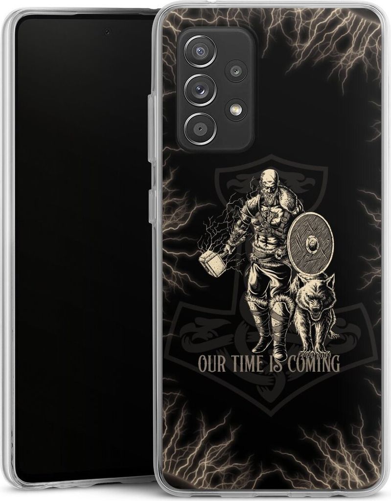 DeinDesign Handyhülle für Samsung Galaxy A52 Silikon Hülle Case Smartphone Schutzhülle Serienmotiv Vikings Wikinger