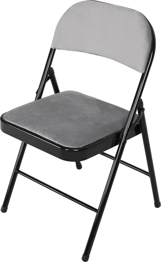 Klappstuhl Velvet Gestell Schwarz Produktbild 