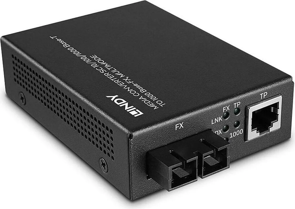 Convertitore Media Lindy 25119 Gigabit Ethernet Fibra SC 550m
