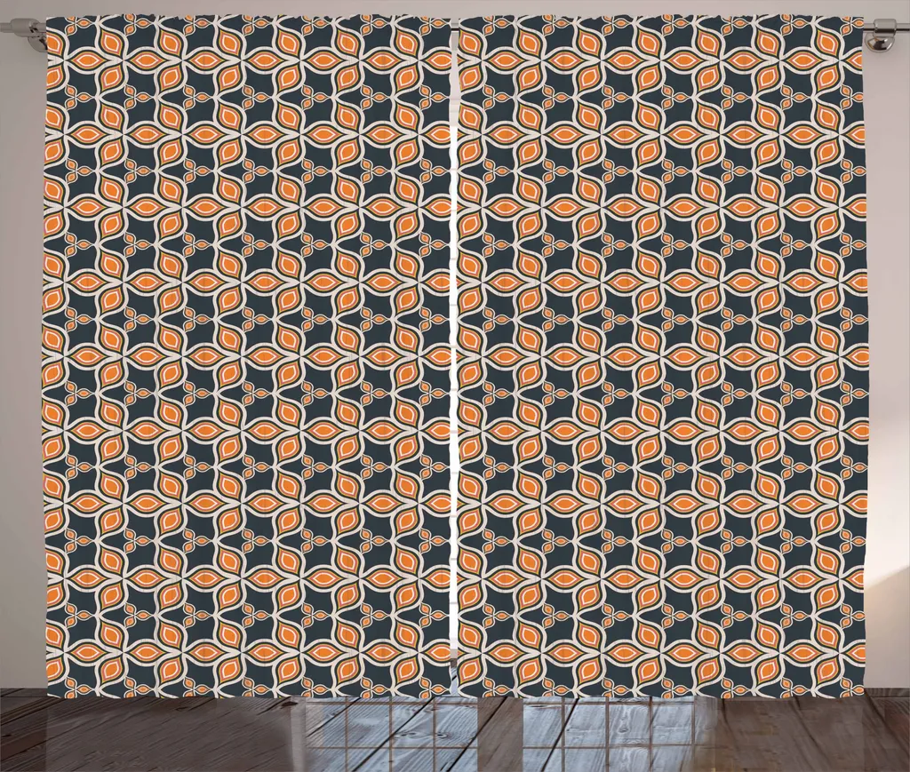 ABAKUHAUS Tenda Foglie Retrò 280x175 cm: Design Rustico Elegante - 1