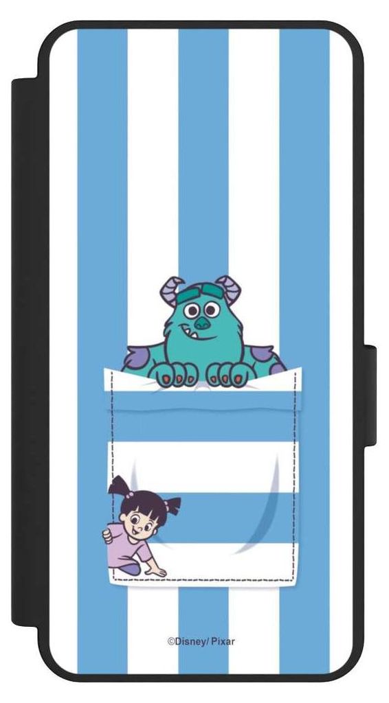 NIVOCASE Klapphülle für Samsung Galaxy S25 Edge Handyhülle aus Kunst Leder NIVOflip schwarz Disney Pixar Fanartikel Die Monster AG