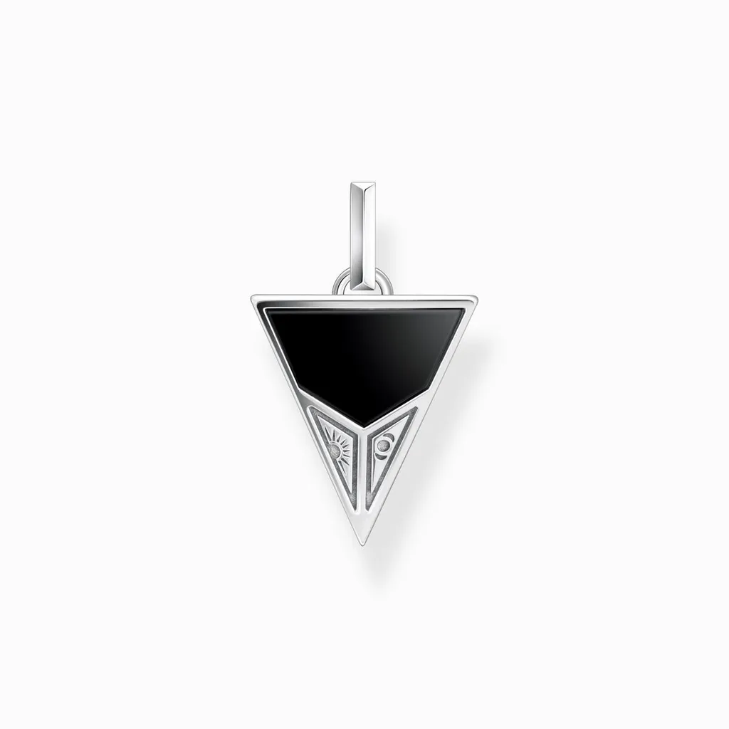Pendentif Pyramide Thomas Sabo Argent Noirci : Accessoire Idéal Look Rock - 2
