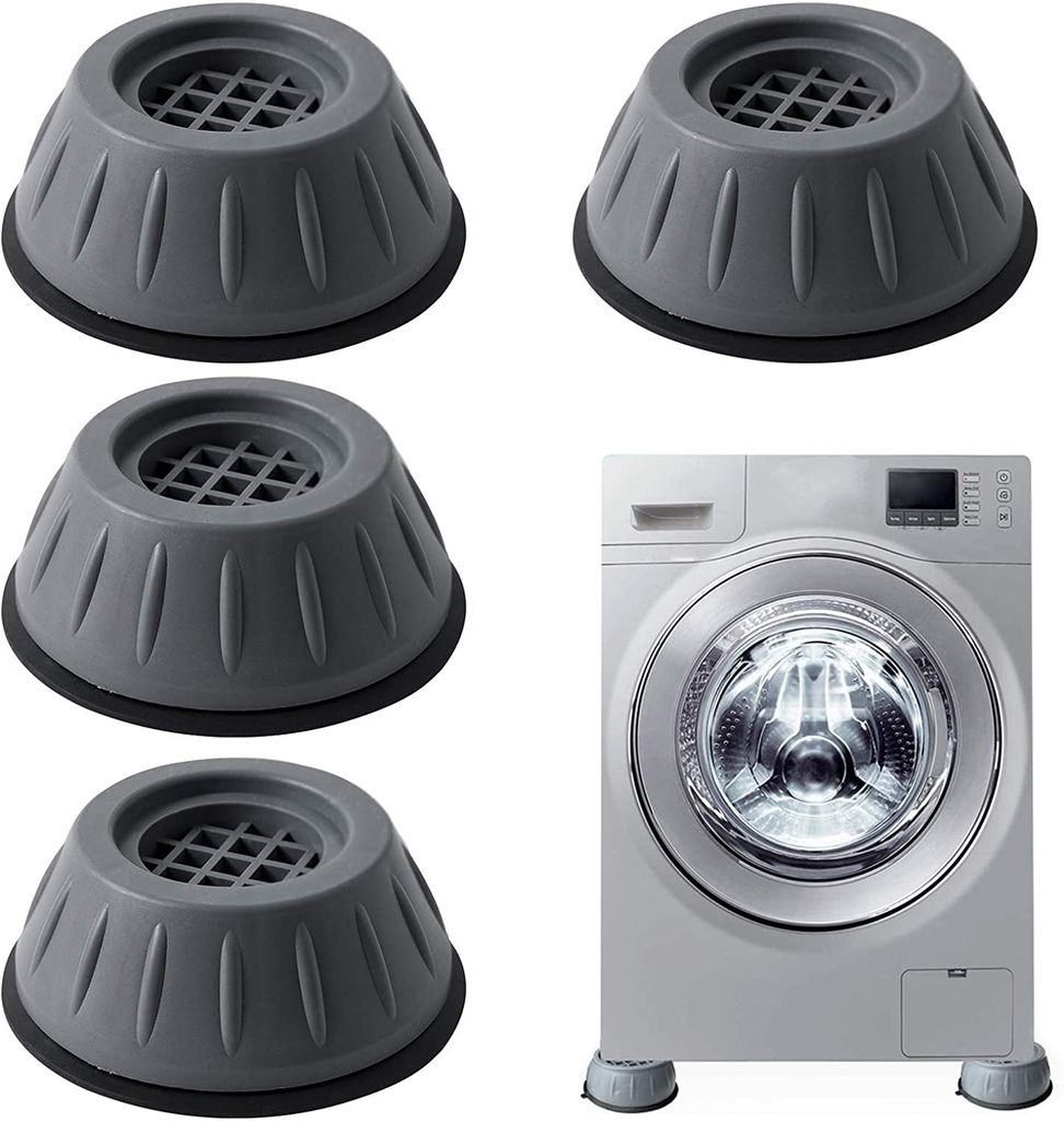 Antivibrationsmatte Waschmaschinenunterlage,Waschmaschine Fußpolster,Universal anti vibration waschmaschine füße,für Waschmaschinen Trockner Möbel Kühlschrank