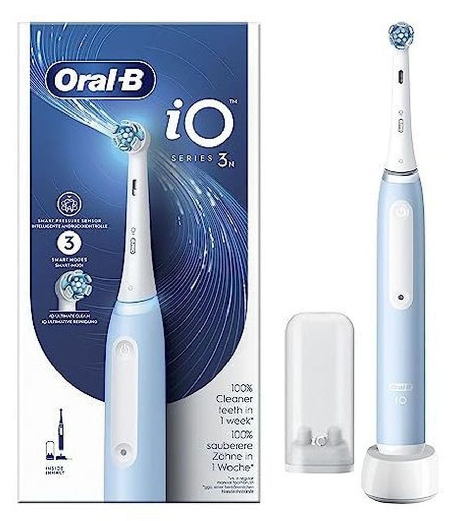 Braun Oral-B iO Series 3n Ice Blue Elektrische Zahnbürste Produktbild 