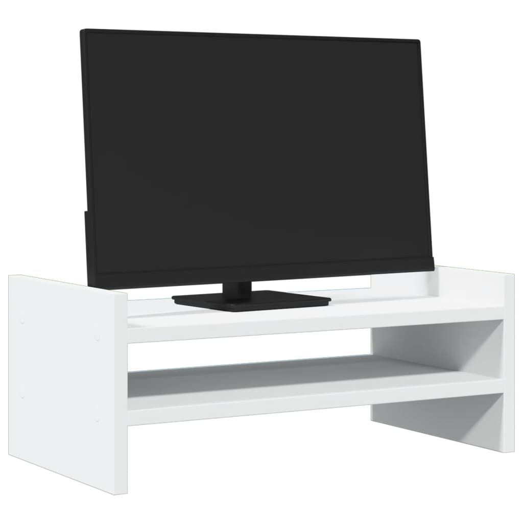 Cloris DesignMöbel Computertische - Weiß Monitorständer Weiß 50x27x20cm Holzwerkstoff Schlichtes3399757