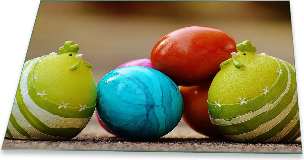 Copri Piano Cottura 80x52 Vetro Design Pasqua - Protezione e Arredo