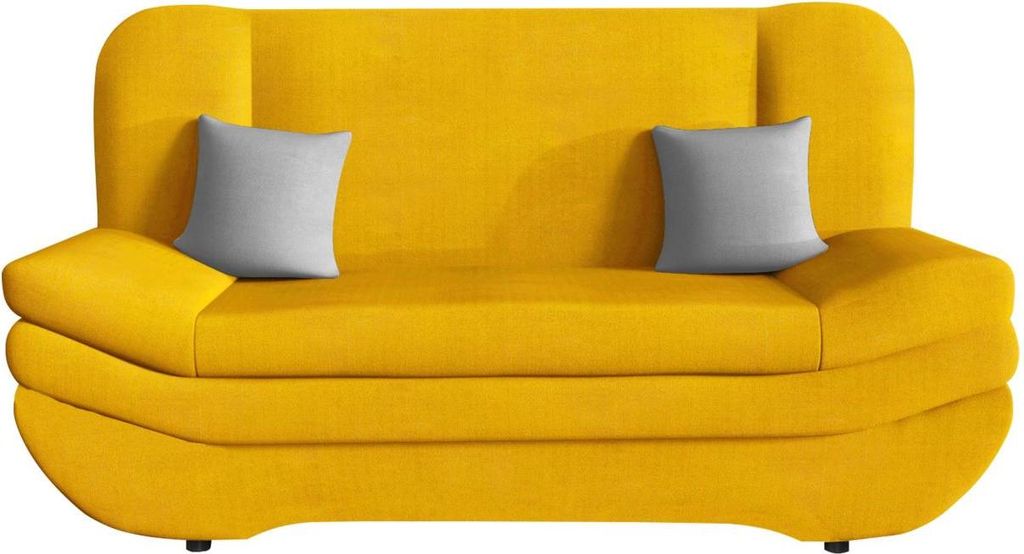 MIRJAN24 Schlafsofa Weronika Premium, Sofa mit Schlaffunktion und Bettkasten (Farbe: Venus Velvet 2916 + Venus Velvet 2921)