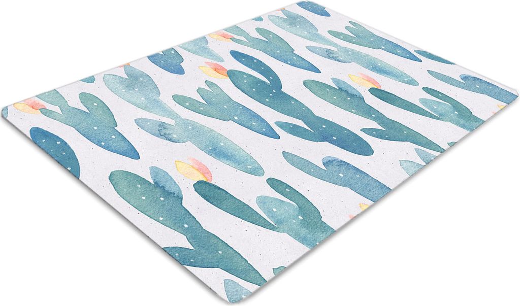 Stuhlunterlage Bürostuhlunterlage 120 cm x 90 cm Bodenmatte Bürostuhlunterlage - Lackierte Kaktee.