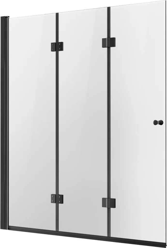 Pare-baignoire pliant gain de place pour douche en verre 1295x1422mm