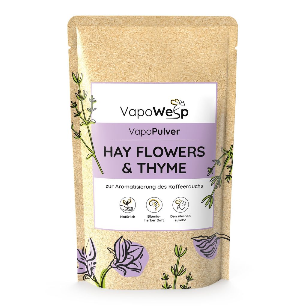 VapoWesp 3 Polveri Aromatiche Per Affumicatore - Arancione & Rosmarino, Limone & Basilico, Fiori Di Fieno & Timo (3x100g)