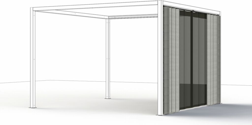 Siena Garden Seitenteile SCHATTENMANUFAKTUR , 300 x 210 cm M90707 silber