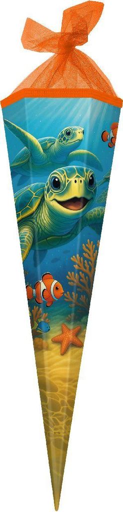 Goldbuch Schultüte 85 cm 6-eckig Meeresfreunde 85x19 cm Produktbild 