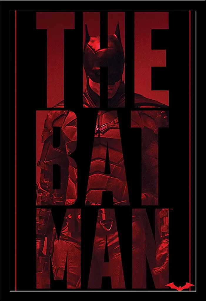 Poster Batman grand format encadré noir Shinsuke pour salon ou bureau