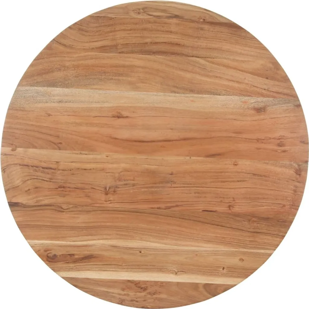 Tavolo da Pranzo vidaXL 80cm in Legno Massello di Acacia - Design Rustico