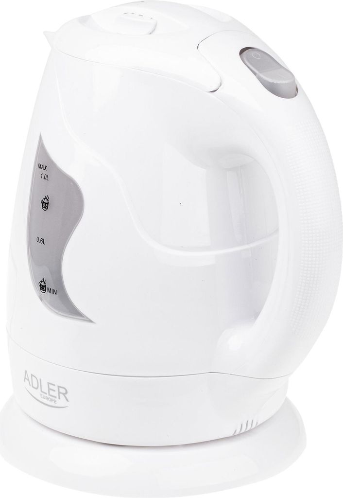 Adler AD 08 w, 1 l, 850 W, Biały, Wskaźnik poziomu wody, Zdjęcie produktu 