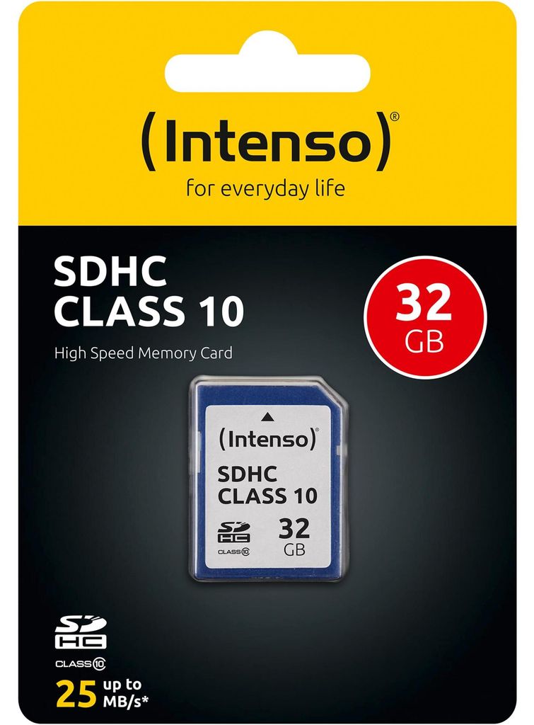 Paměťová karta Intenso SDHC-Card Class 10 32 GB Obrázek produktu 