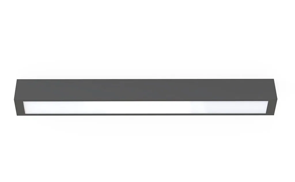 Éclairage bureau ou cuisine : plafonnier LED STRAIGHT 7552 graphite