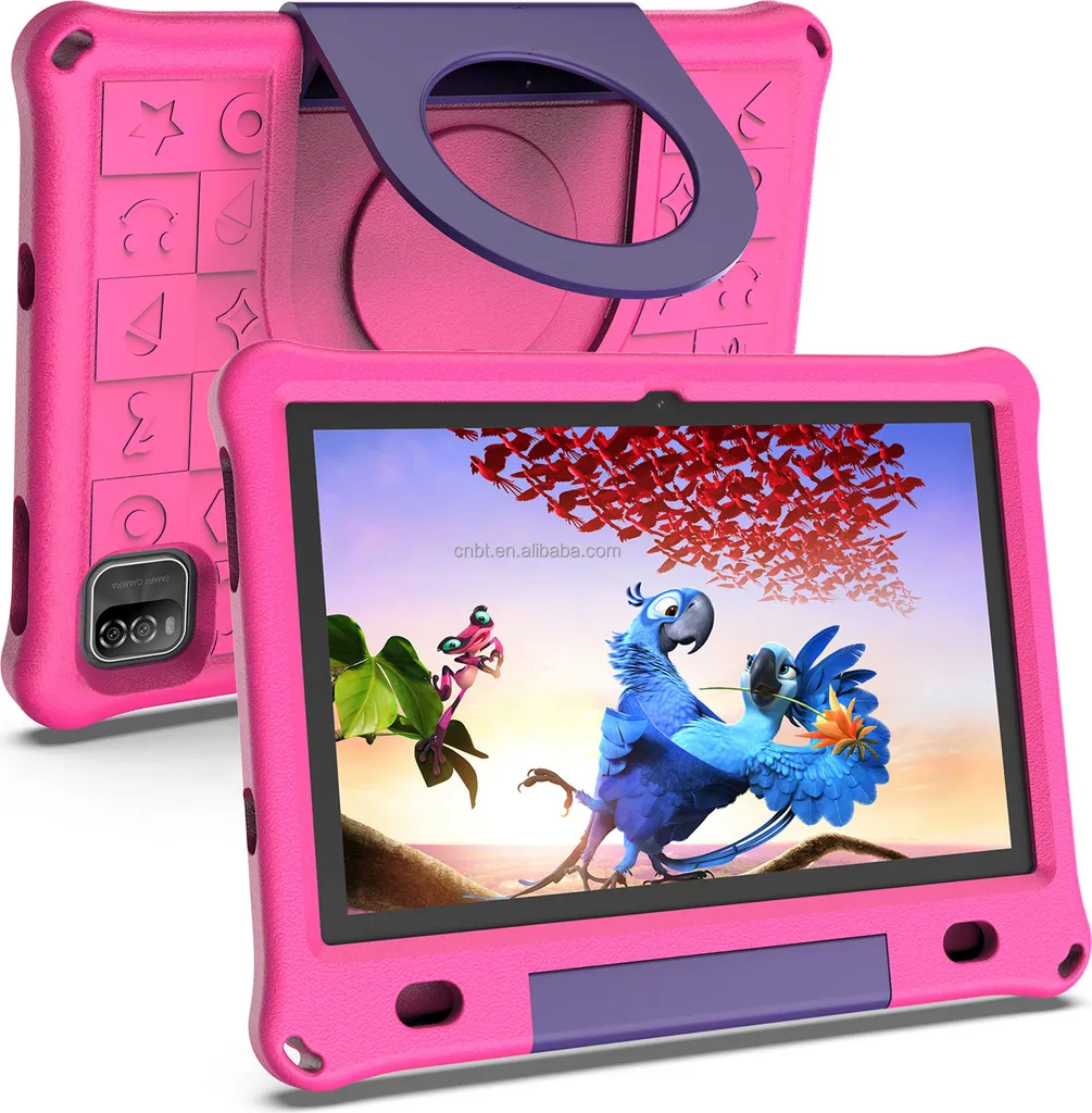 Tablette Enfant Anti-Lenteur 3 Go RAM Rose 64 Go avec Contrôle Parental