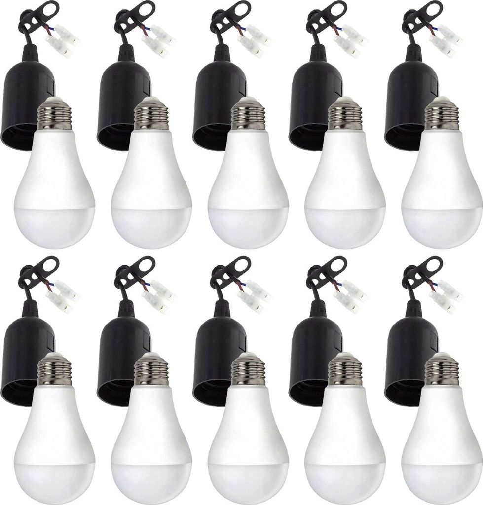 Vorteilspackung 10 Stück - Renovierfassung Schwarz - E27 Produktbild