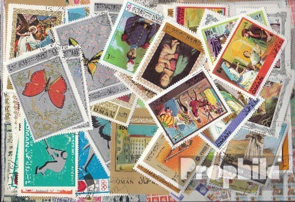 Briefmarken Oman 100 verschiedene Marken