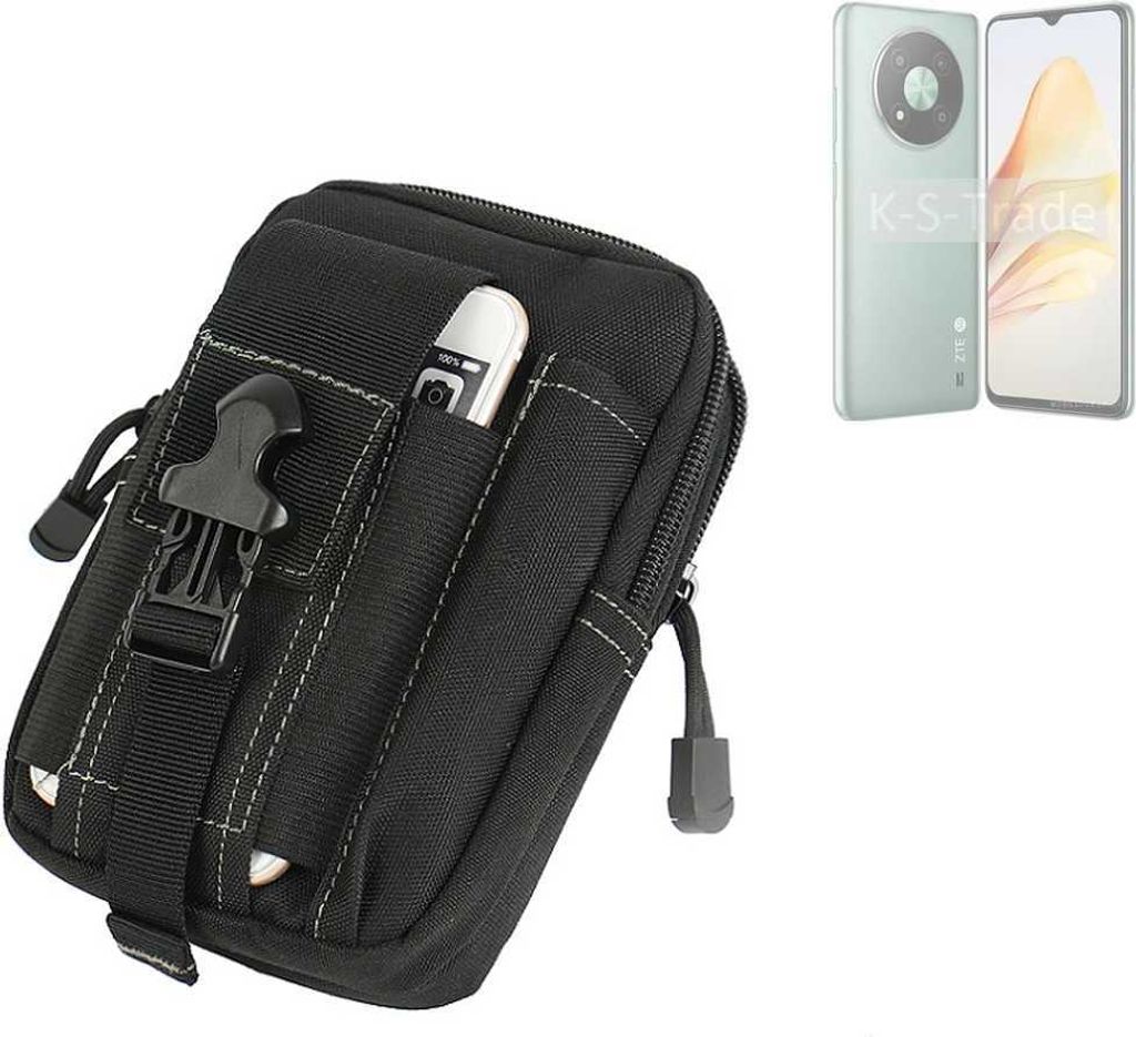 K-S-Trade Gürtel Tasche kompatibel mit ZTE XiaoXian 50 Gürteltasche Holster Schutz Hülle Handy Hülle Smartphone outdoor Handy-Hülle schwarz