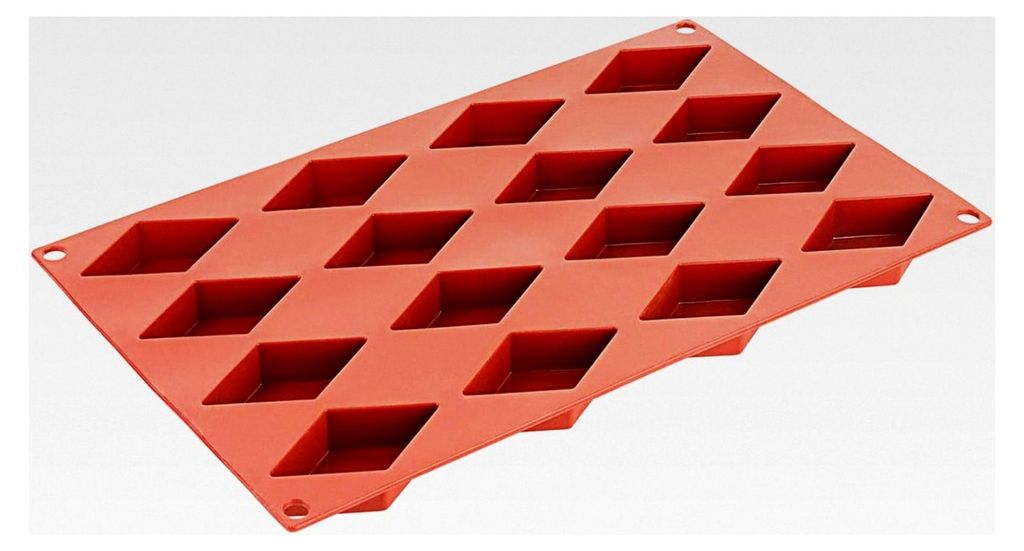 Silikon-Backmatte in Rautenform