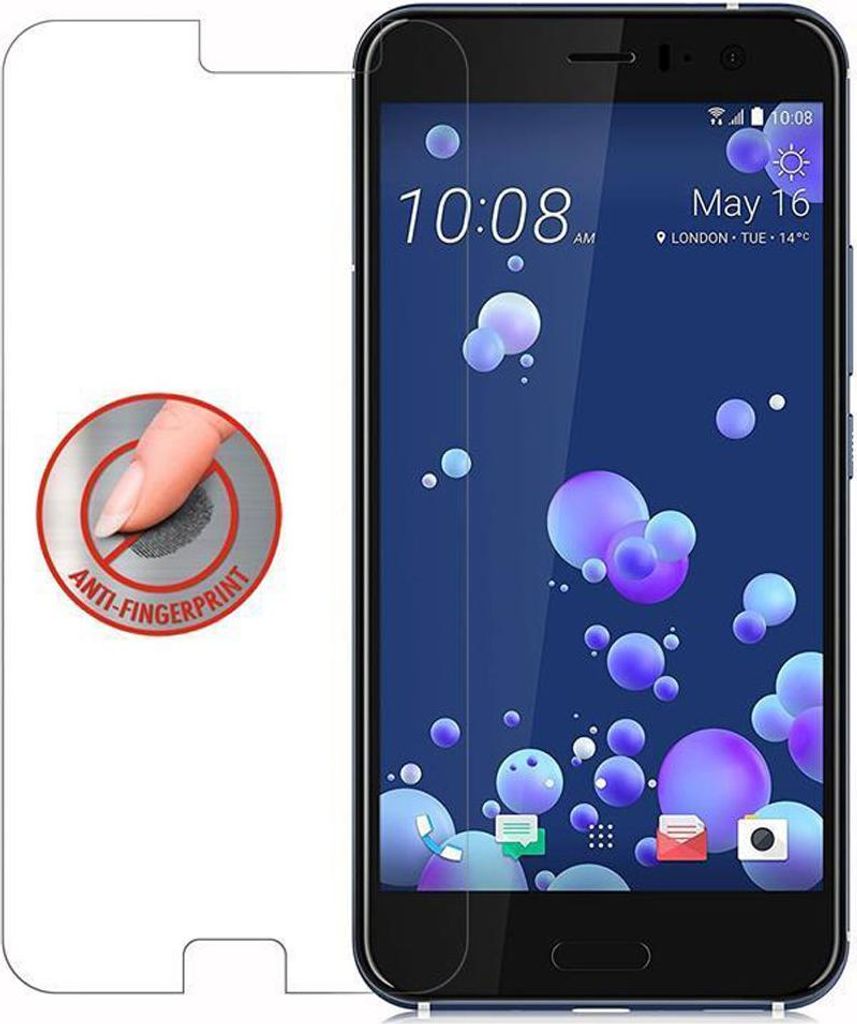 Cadorabo Panzer Folie für HTC OCEAN / U11 Schutzfolie in Transparent Gehärtetes Tempered Display-Schutzglas