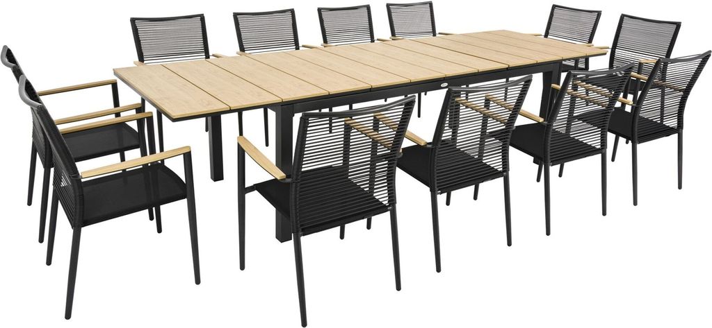 Gartenmöbel-Set BASITA 12 Personen – wetterfest, langlebig, Produktbild 