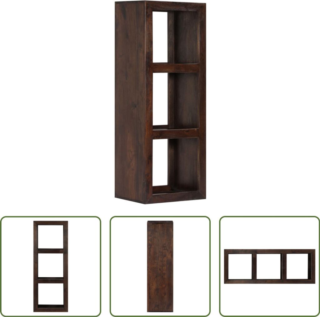 The Living Store Konsolenregal 40x30x110 cm Massivholz Akazie
