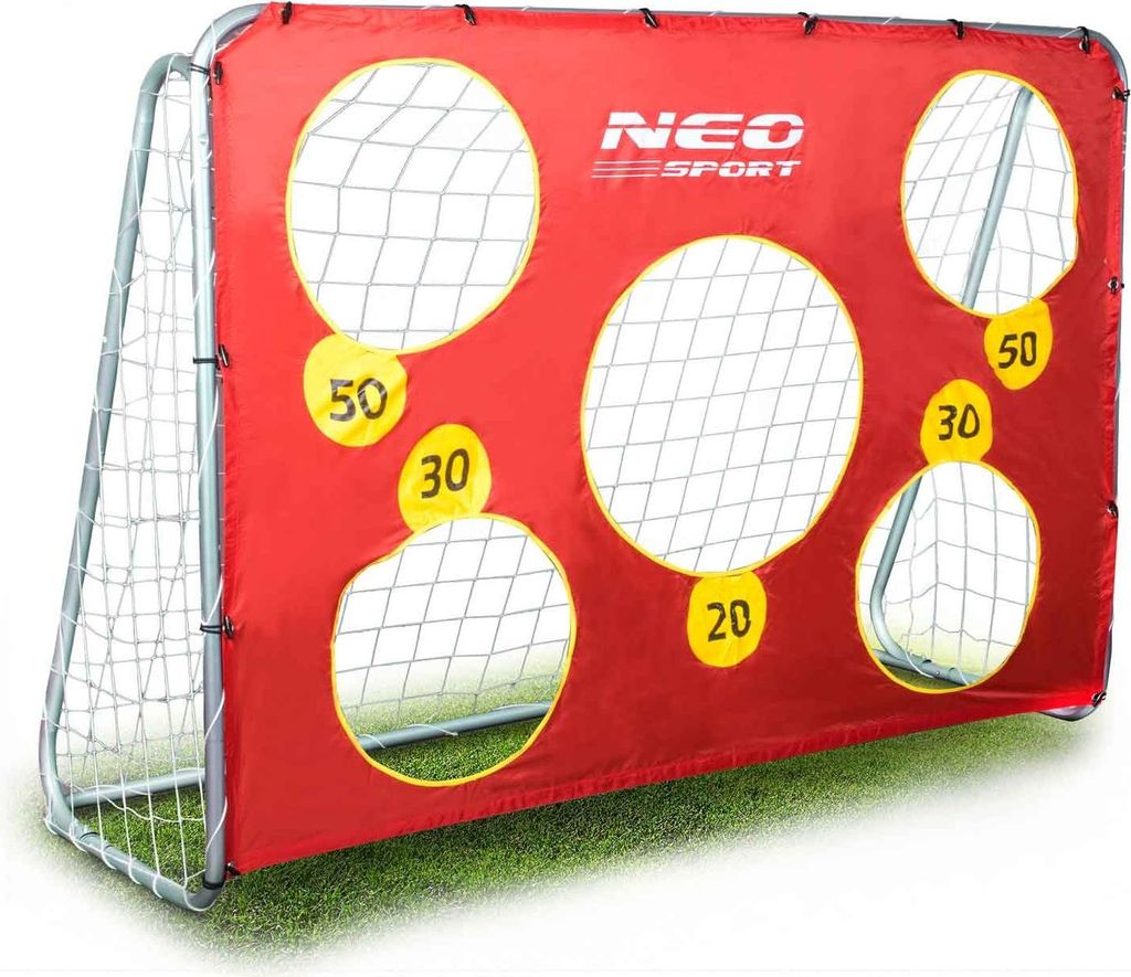 Großes Fußballtor, 215 x 153 x 76 cm + Zielmatte