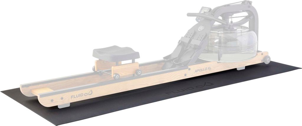 Fluid Antirutsch-Schutzmatte – Geräuschdämpfung und Stabilität – Ideal für Rudergeräte – Bodenschutz – 225 x 90 cm