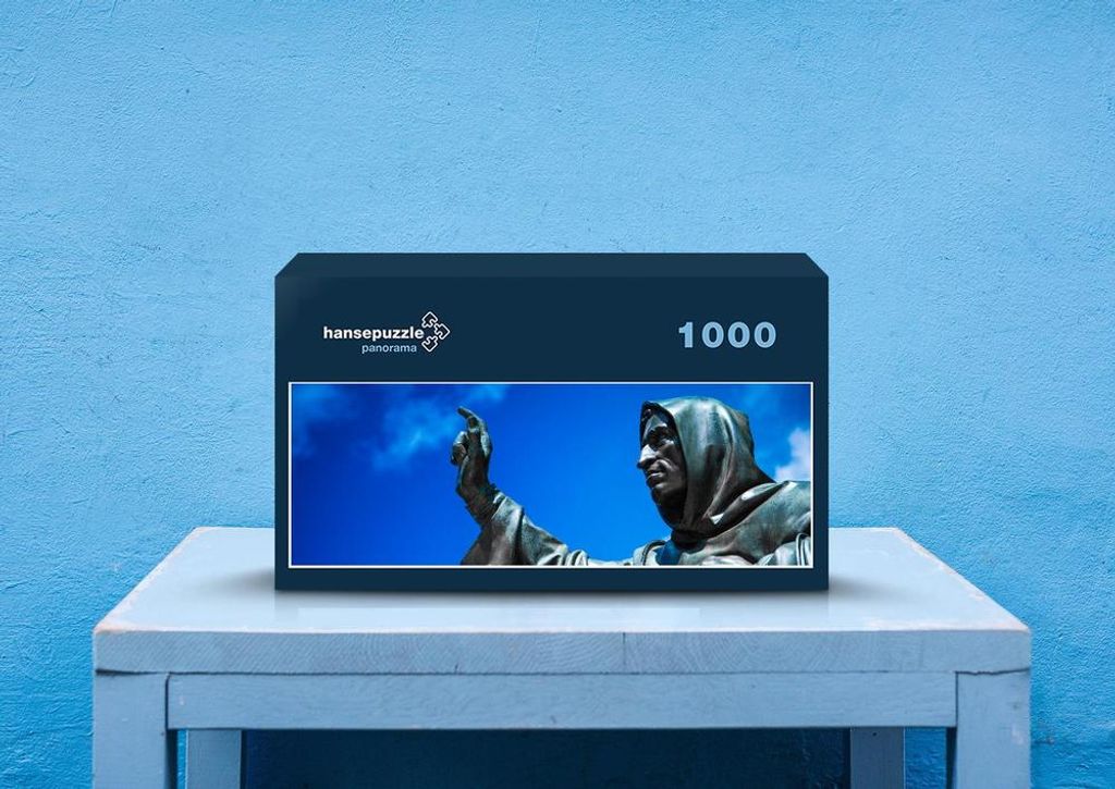 hansepuzzle 57866 - Statue Puzzle, 1050 Teile, Religion, 60,0 x 46,0cm mit hochwertiger Aufbewahrung, Kartonbox und wiederverschließbarem Beutel