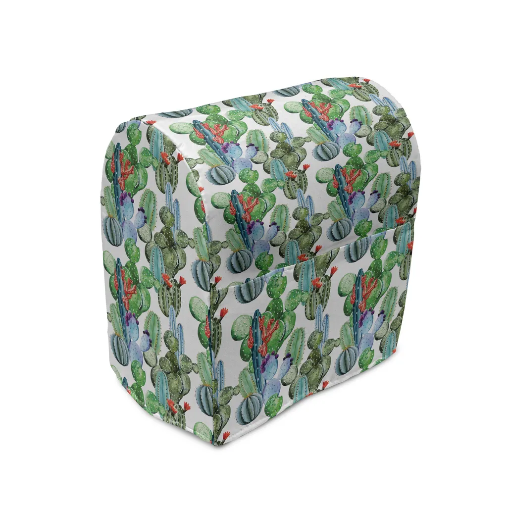 Housse Mixeur avec Poches Rangement Cactus - Protection Cuisine 39cm