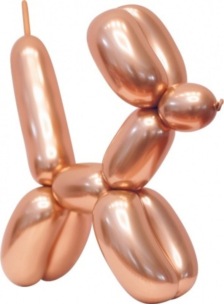 50 Modellierballons platin roségold