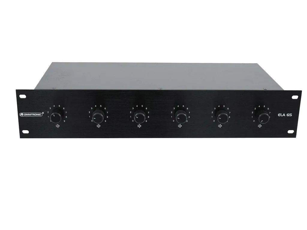 Réglage volume individuel par zone pour sonorisation magasin 5W noir