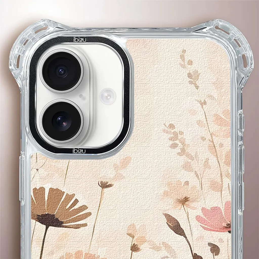 Coque iPhone 16 Plus IBIZU DropGuard Ultra MagSafe Boho Prairie Fleurs - 5