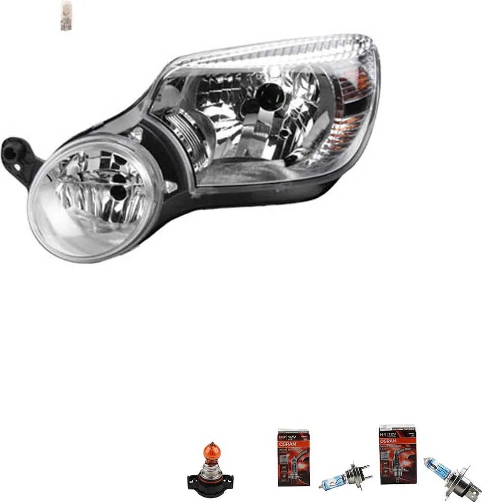 Faro Skoda Yeti Sinistro Johns + Osram Night Breaker | Top Visibilità