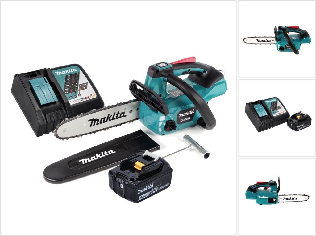 Makita DUC 254 RG1 Akku Kettensäge 18 V 25 cm Brushless + Produktbild 