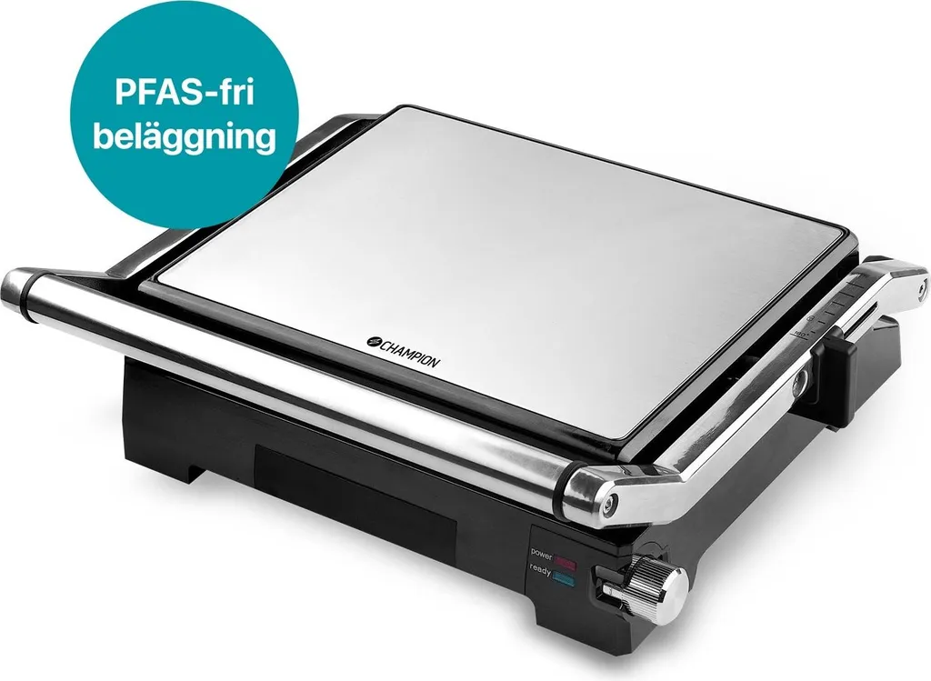 Grill panini inox sans PFAS 2000W : finis les sandwichs écrasés et gras