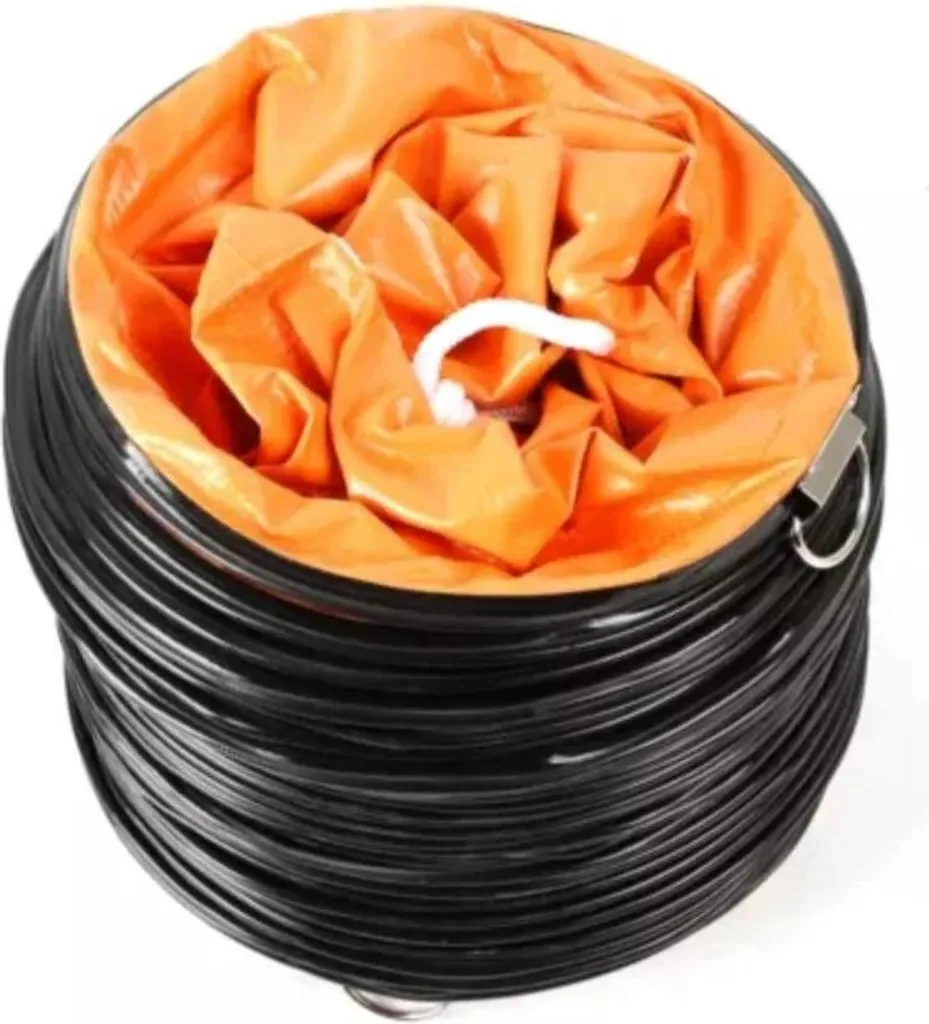 Tuyau de ventilation flexible anti-écrasement Ø30 cm orange - 6
